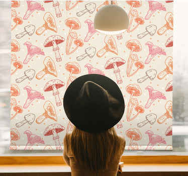 Estor cocina Conjunto de setas de acuarela - TenVinilo