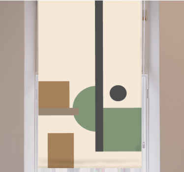 Estore de rolo modernos composição abstrata geométrica - TenStickers