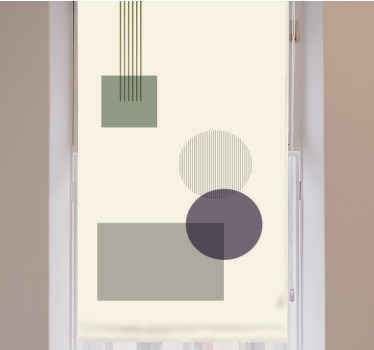 Estor moderno Formas geométricas suaves - TenVinilo