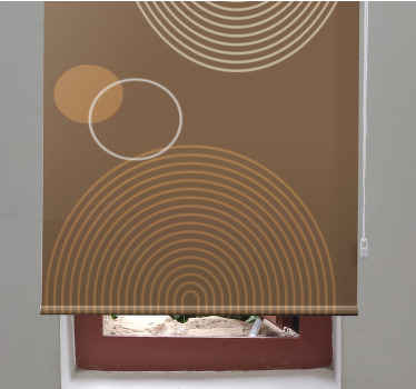 Varma geometriska valv modern rullgardin - Tenstickers