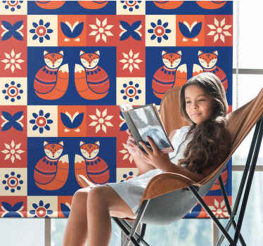 Barevné tradiční zvíře severské rolety - TenStickers