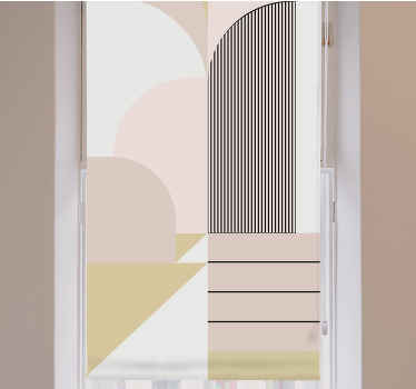 Geometric Curve Design modern blind - TenStickers