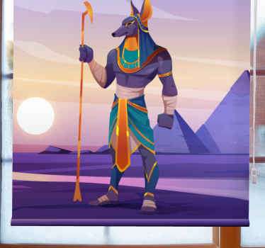 Anubis værgefigur superhelte rullegardiner - TenStickers