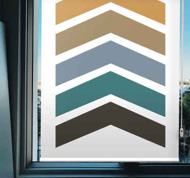 Jordfarver arrow nordisk dagligstue rullgardin - TenStickers