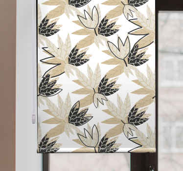 Estore de rolo flores e plantas motivo de folha elegante - TenStickers