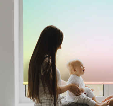 Tenda a rullo con stampa gradiente morbido calmo - TenStickers