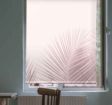 Rollo Fenster Esszimmer palmblatt-silhouette - TenStickers