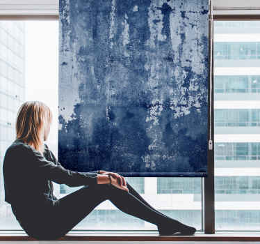 Store enrouleur textures et motifs surface bleue vieillie - TenStickers