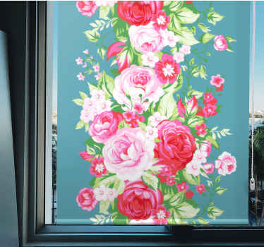 Roses and Blossoms floral blind - TenStickers