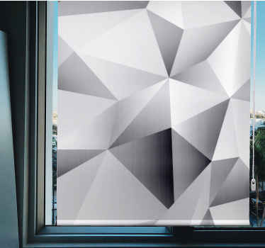 Silver cosmic geometric Home office blind - TenStickers