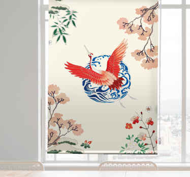 Chinoiserie More vintage roller blind - TenStickers
