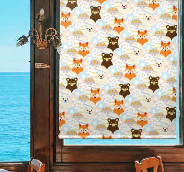 Patchwork animal bear razne životinje Rolo zavjese - TenStickers