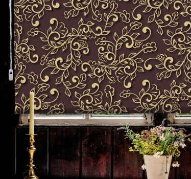 Rollo Fenster Elegant anmutiges rankenmuster - TenStickers