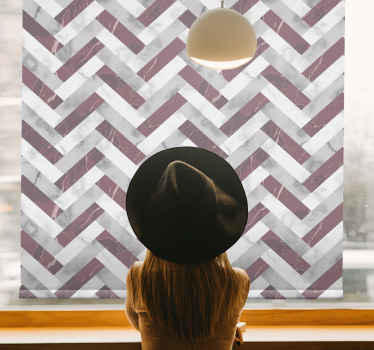 Store enrouleur textures et motifs motif marbré à chevrons - TenStickers