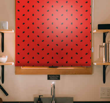 Rollo Fenster Obst rotes erdbeermuster - TenStickers