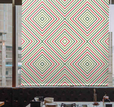 Geometric Styled Forms pattern roller blind - TenStickers