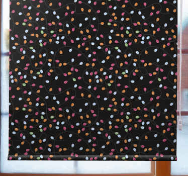 Mutlu ışıklar noel süsleri Stor perde - TenStickers