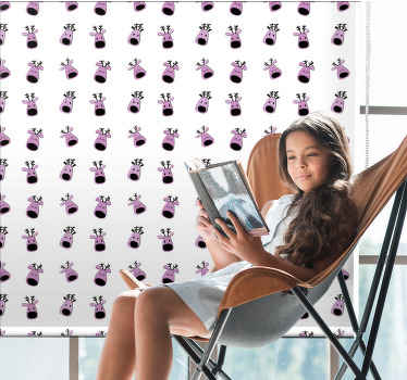 Gezichten van tekenfilmfiguren rolgordijn grappig - TenStickers