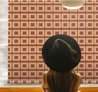 Store enrouleur textures et motifs motif carré géométrique - TenStickers