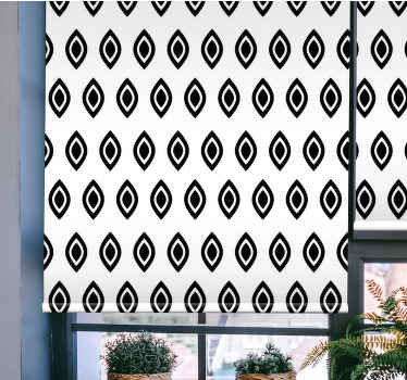 Estore de rolo modernos formas pretas abstratas - TenStickers