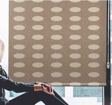 Eloquent Oval Patterns pattern roller blind - TenStickers