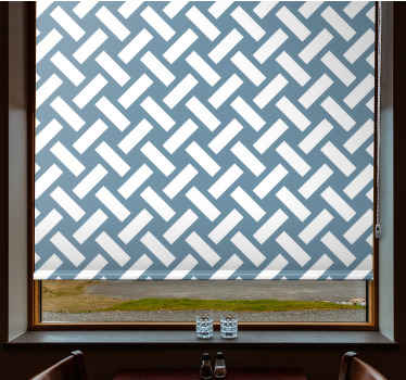 Persiana enrollable textura patrón lineal entrelazado - TenVinilo