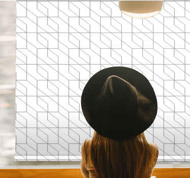 Persiana enrollable moderno arte geométrico elegante - TenVinilo