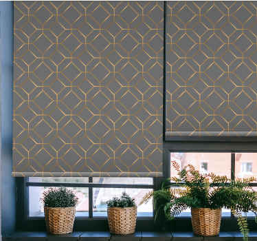 Geometric Patterned Design pattern roller blind - TenStickers