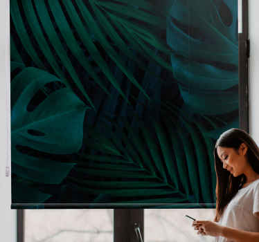 Vzory tropických listů Roleta stromy - TenStickers