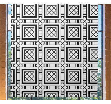 Estilo de telha hidráulica preta e padrão cego - TenStickers