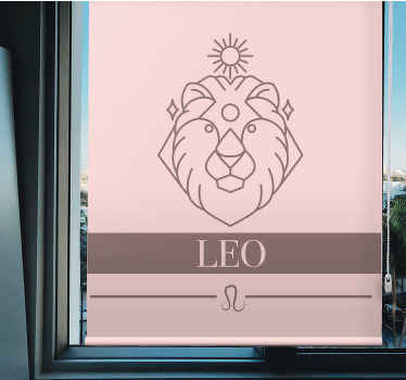 Rollo Fenster Originell löwe sternzeichen - TenStickers