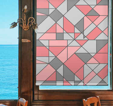 Geometric Shape Arrangement pattern roller blind - TenStickers