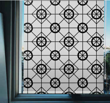 Geometric Circular Motif modern blind - TenStickers