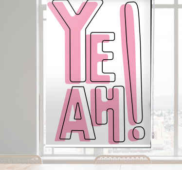 Ja cool konst tonårsRullgardin - Tenstickers