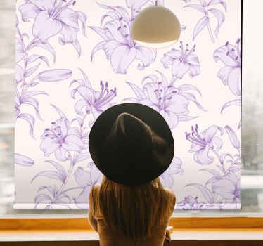 Blooming lilies floral design Flower blind - TenStickers