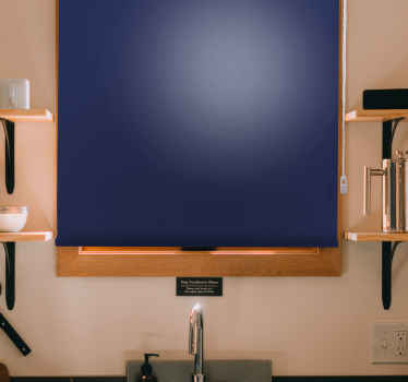 深蓝色现代主卧室百叶窗 - TenStickers