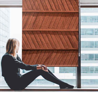 Diagonal wood rustic style blind - TenStickers