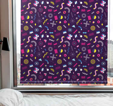 Estor vintage Patrón de juego de memphis - TenVinilo