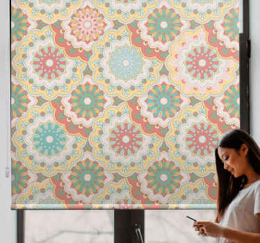 Rollo Fenster Blumen komplizierte florale muster - TenStickers