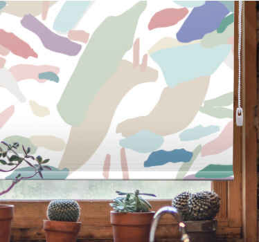 Imprecise soft hues forms modern blind - TenStickers