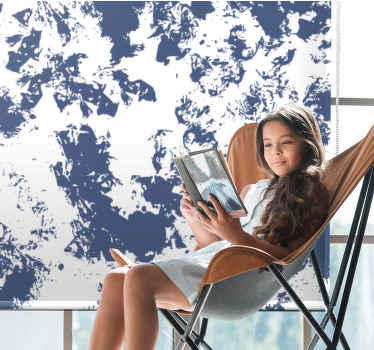 Store enrouleur textures et motifs motif bleu abstrait - TenStickers