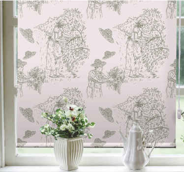 Estor enrollable elegante escena de cosecha vintage - TenVinilo