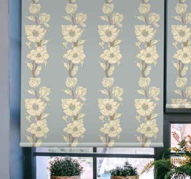 Rollo mit Blumen "neuer nostalgie-stil" magnolie - TenStickers