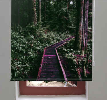 Estores de rolo de árvores caminho da floresta - TenStickers