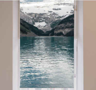 Rollo Fenster Originell bergseereflexionen - TenStickers