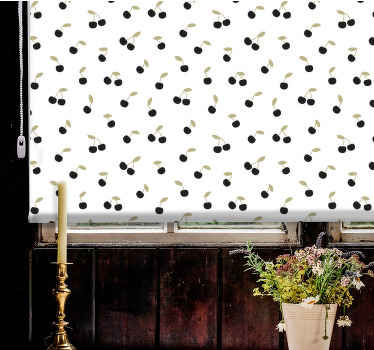 Decor black cherries Fruit and vegetable blind - TenStickers