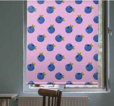Rollo Fenster Obst blaubeermuster - TenStickers