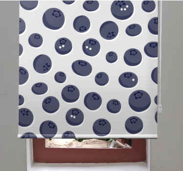 Rollo Fenster Obst blaubeermotiv - TenStickers