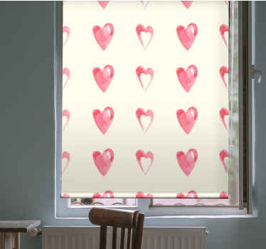 Decoração padrão corações desperdiçados cortina moderna - TenStickers