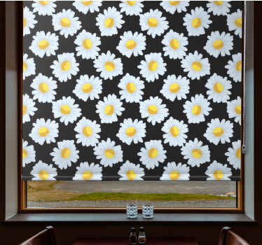 Stores enrouleurs fleurs et plantes thème de la marguerite - TenStickers